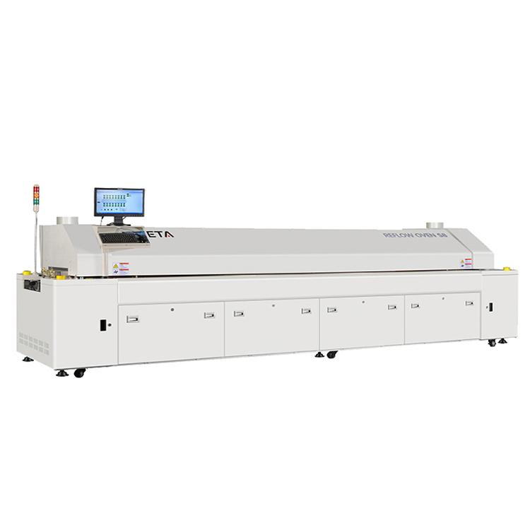 Hot Air System 8 Zones Reflow Oven